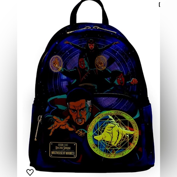 NWT Her Universe Marvel’s Dr Strange glow in the dark mini backpack - Picture 5 of 13